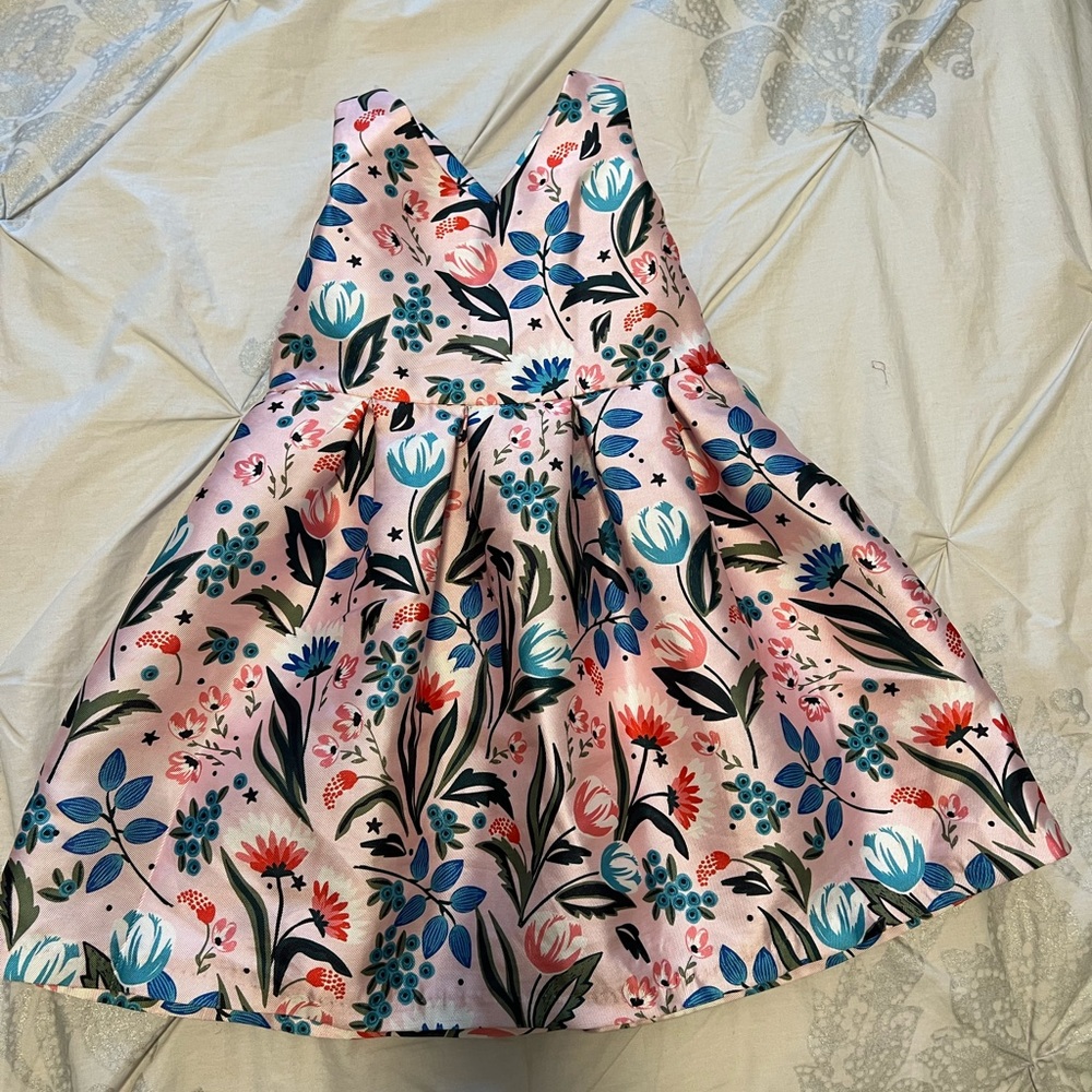 Girls Pippa & Julie floral sleeveless dress size 5.